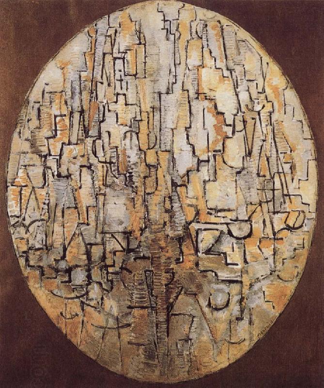 Piet Mondrian Conformation of oblong with tree